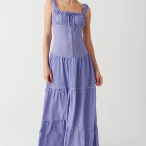 Frankie’s Bikinis Christabelle ruffle maxi dress
